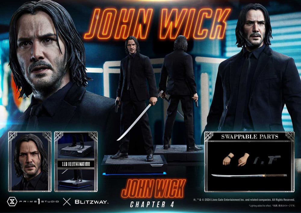 John Wick Chapter 4 statuette Premium Masterline Series 1/4 John Wick 54 cm