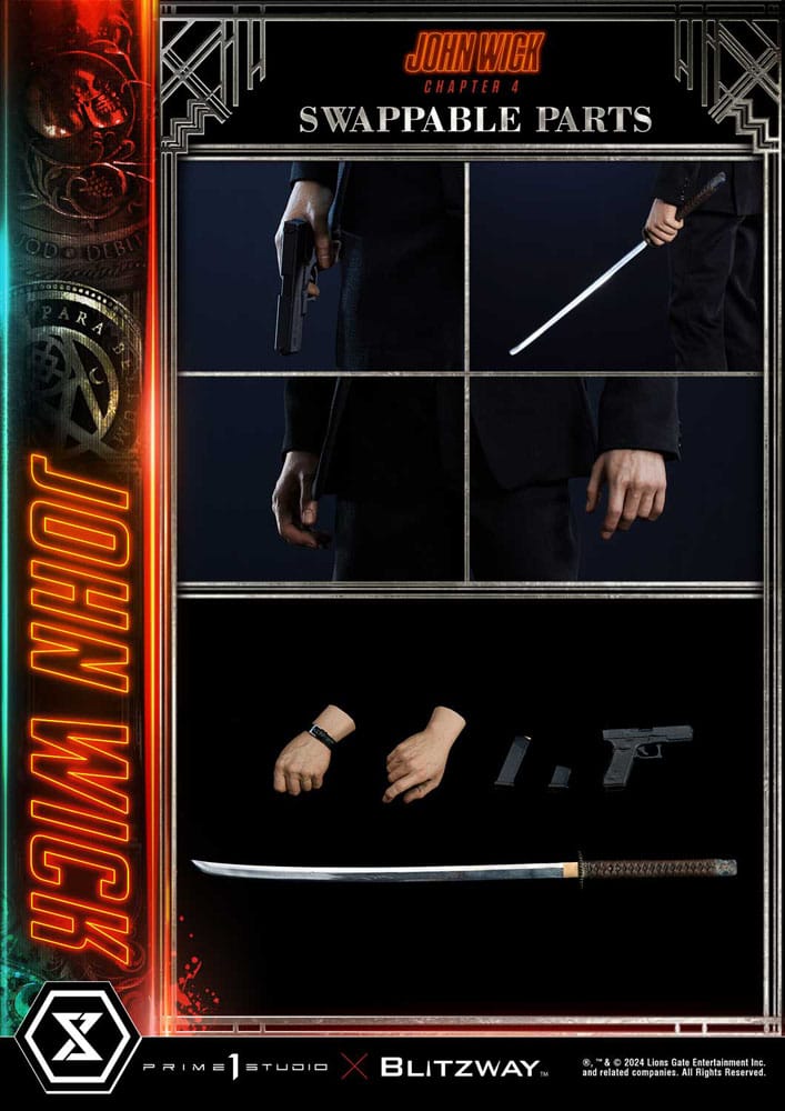 John Wick Chapter 4 statuette Premium Masterline Series 1/4 John Wick 54 cm