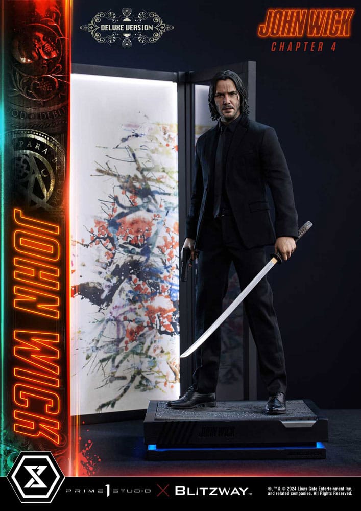 John Wick Chapter 4 statuette Ultimate Premium Masterline Series 1/4 John Wick Deluxe Version 54 cm