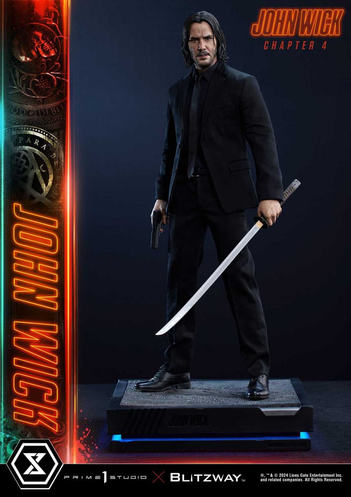 John Wick Chapter 4 statuette Ultimate Premium Masterline Series 1/4 John Wick Deluxe Version 54 cm