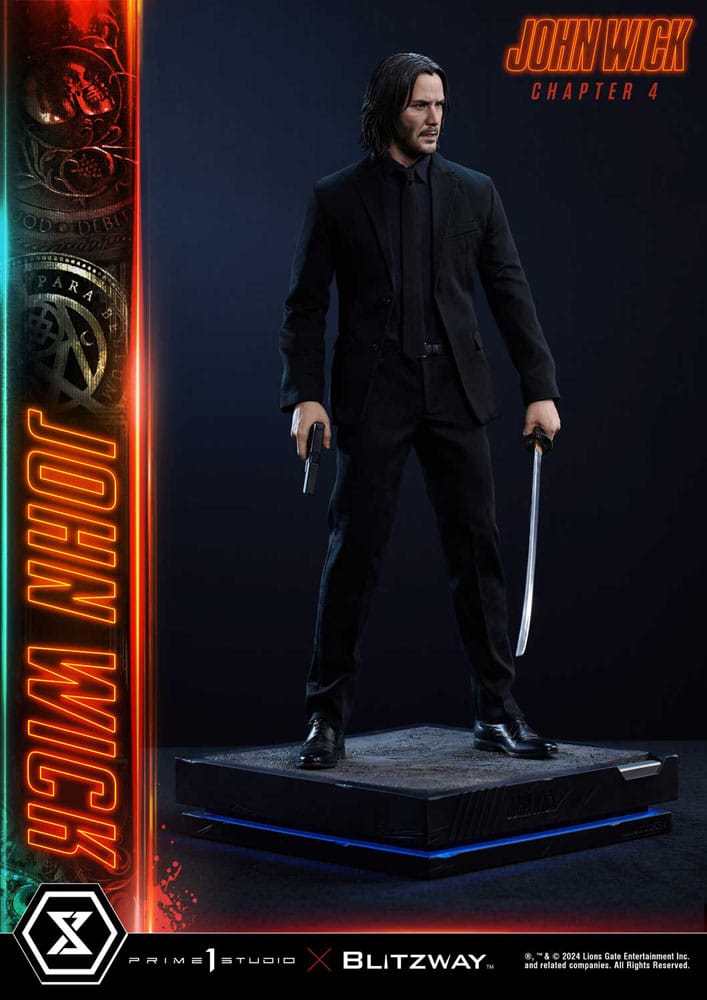 John Wick Chapter 4 statuette Ultimate Premium Masterline Series 1/4 John Wick Deluxe Version 54 cm