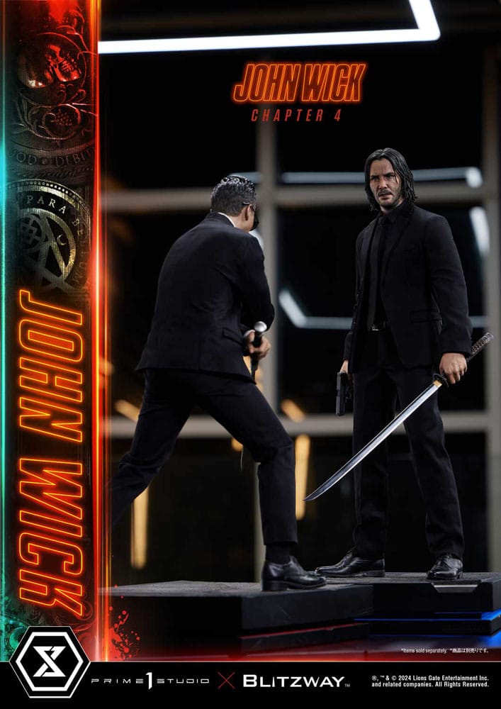 John Wick Chapter 4 statuette Ultimate Premium Masterline Series 1/4 John Wick Deluxe Version 54 cm