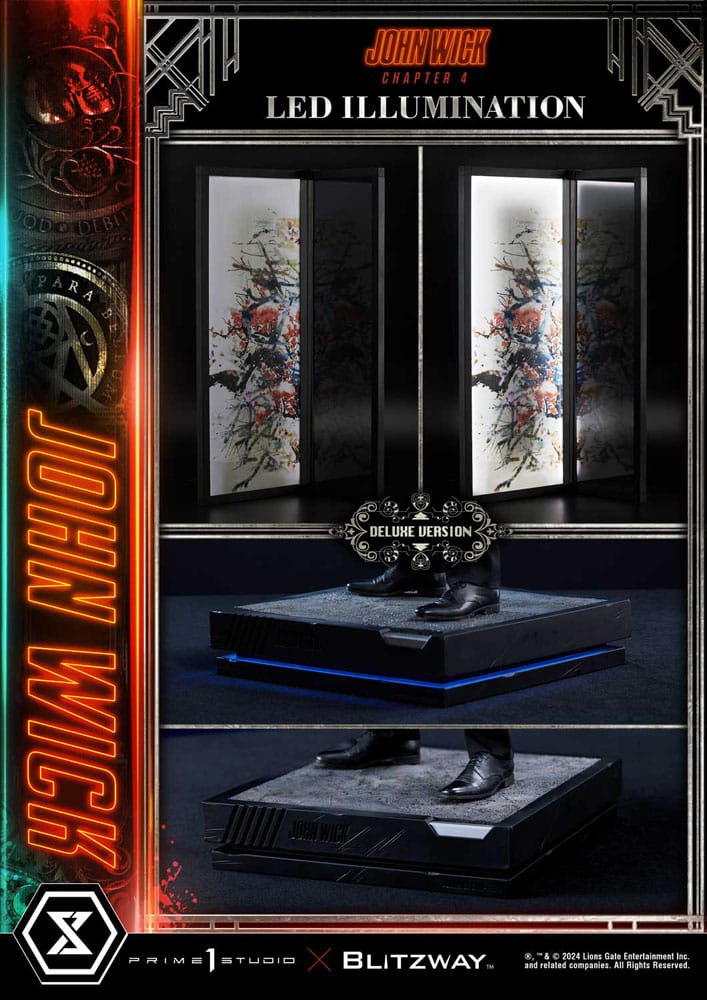 John Wick Chapter 4 statuette Ultimate Premium Masterline Series 1/4 John Wick Deluxe Bonus Version 54 cm