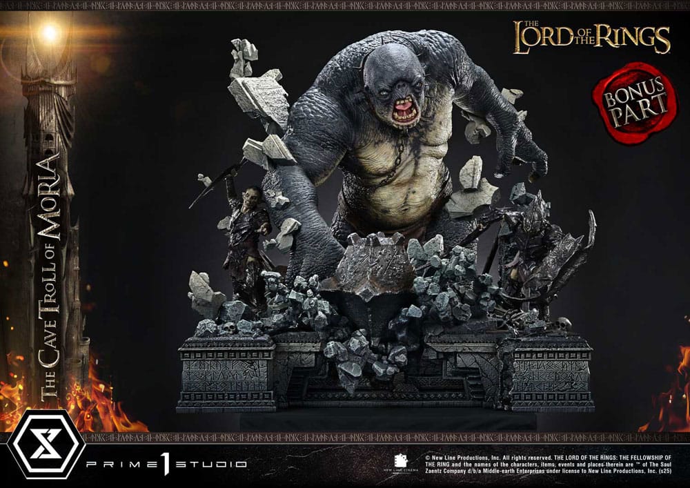 Le Seigneur des anneaux statuette Premium Masterline Series 1/6 Cave Troll of Moria Bonus Version 91 cm