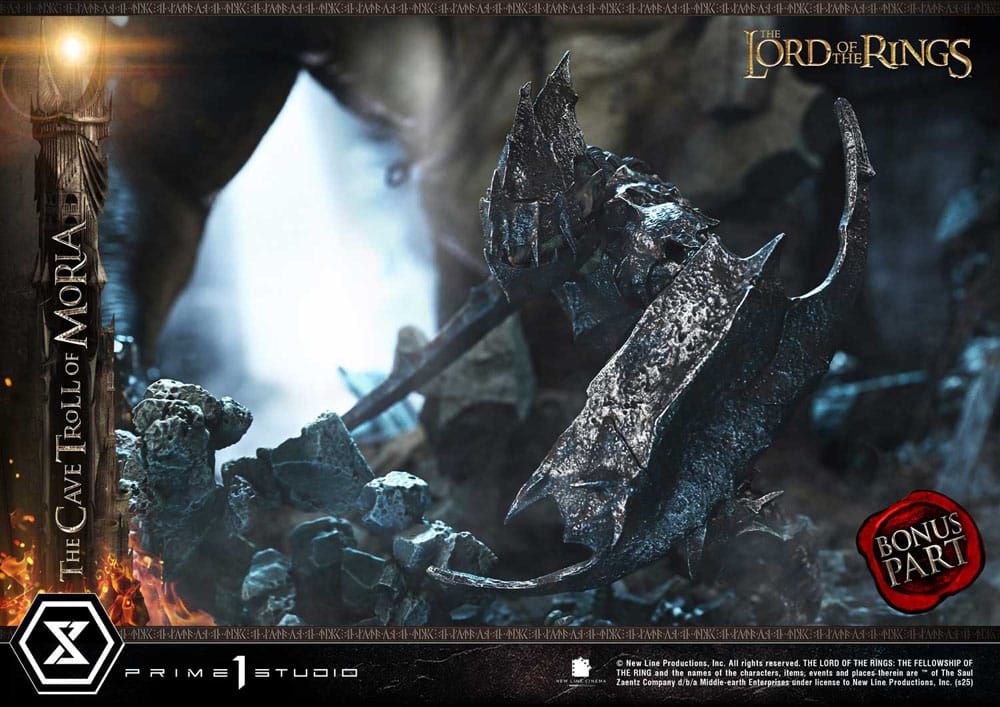 Le Seigneur des anneaux statuette Premium Masterline Series 1/6 Cave Troll of Moria Bonus Version 91 cm