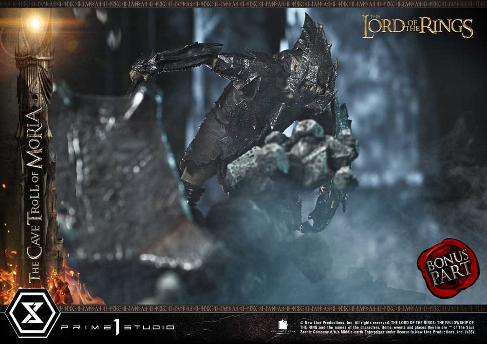 Le Seigneur des anneaux statuette Premium Masterline Series 1/6 Cave Troll of Moria Bonus Version 91 cm