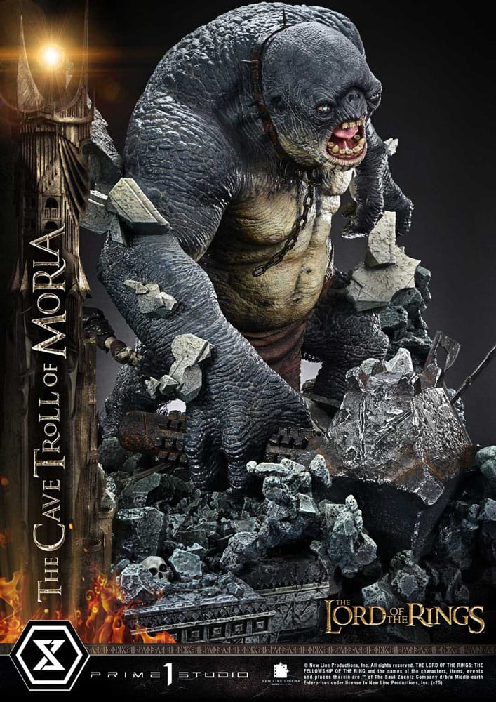 Le Seigneur des anneaux statuette Premium Masterline Series 1/6 Cave Troll of Moria Bonus Version 91 cm