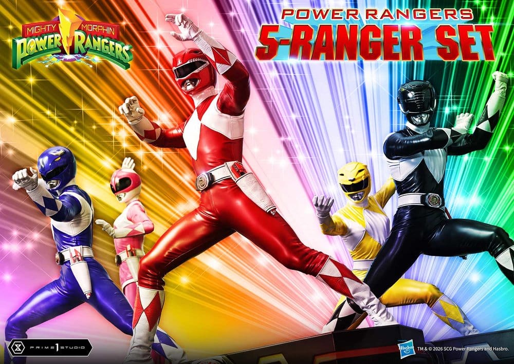 Mighty Morphin Power Rangers Premium Masterline Set de 5 statuettes 1/4 57 cm