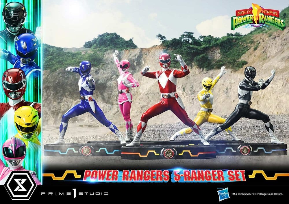 Mighty Morphin Power Rangers Premium Masterline Set de 5 statuettes 1/4 57 cm