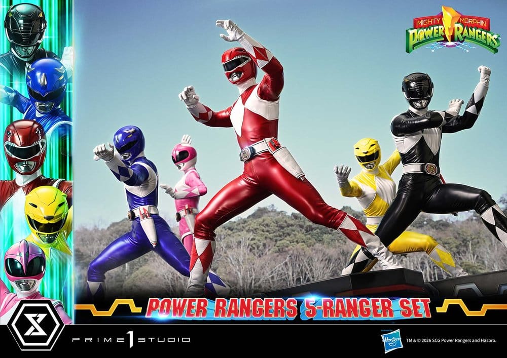 Mighty Morphin Power Rangers Premium Masterline Set de 5 statuettes 1/4 57 cm