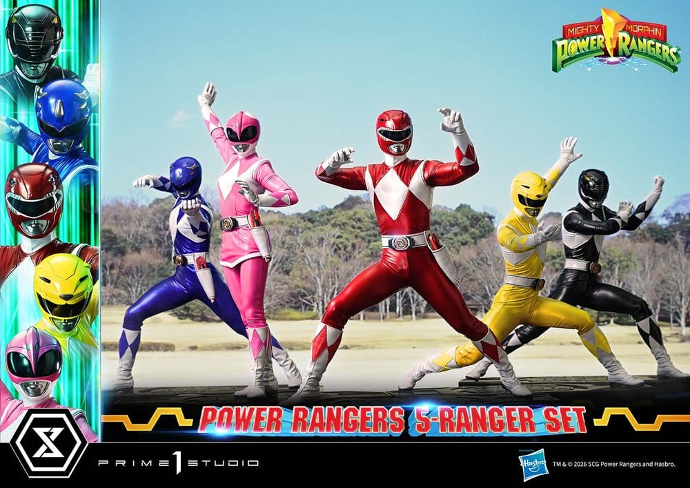 Mighty Morphin Power Rangers Premium Masterline Set de 5 statuettes 1/4 57 cm