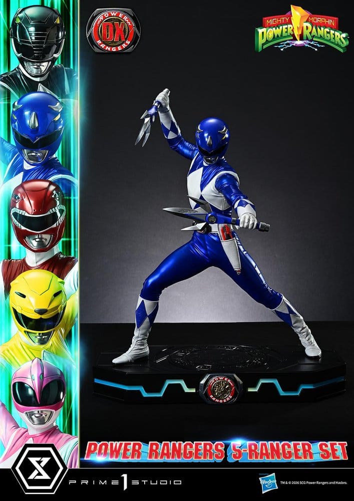 Mighty Morphin Power Rangers Premium Masterline Set de 5 statuettes 1/4 Deluxe Version 62 cm