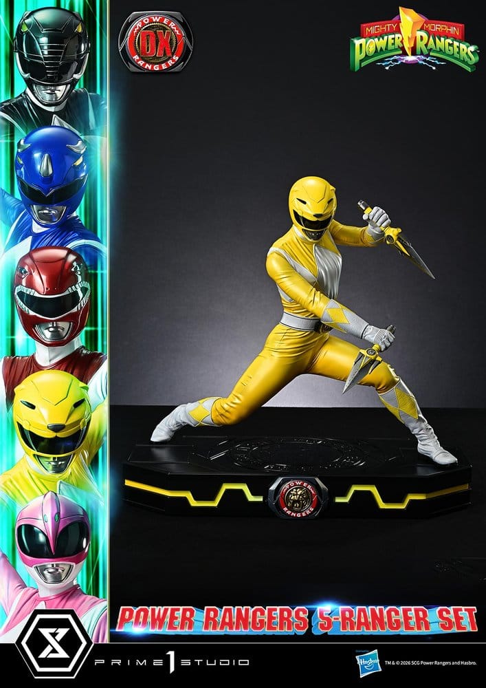 Mighty Morphin Power Rangers Premium Masterline Set de 5 statuettes 1/4 Deluxe Version 62 cm