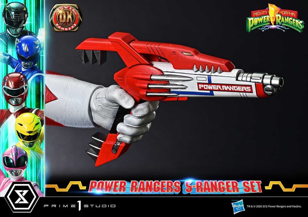 Mighty Morphin Power Rangers Premium Masterline Set de 5 statuettes 1/4 Deluxe Bonus Version 62 cm