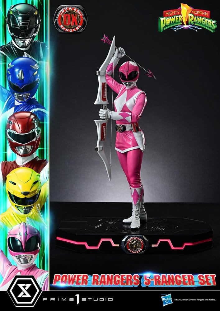 Mighty Morphin Power Rangers Premium Masterline Set de 5 statuettes 1/4 Deluxe Bonus Version 62 cm