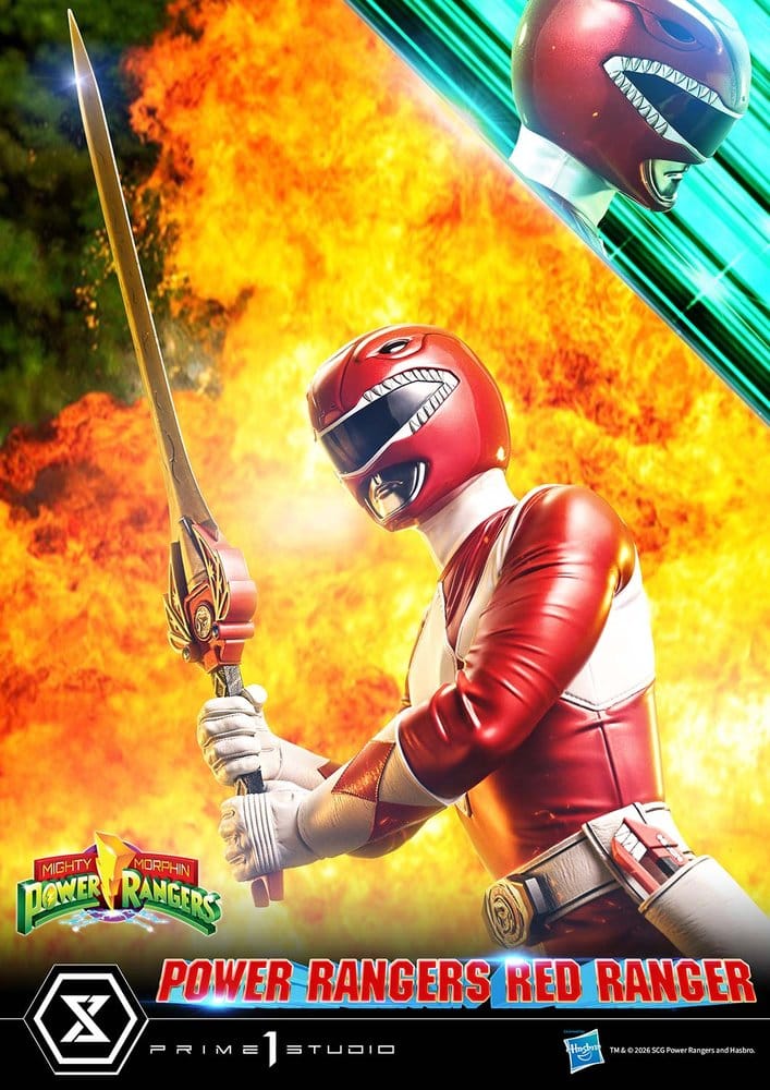Mighty Morphin Power Rangers Premium Masterline statuette 1/4 Red Ranger 62 cm