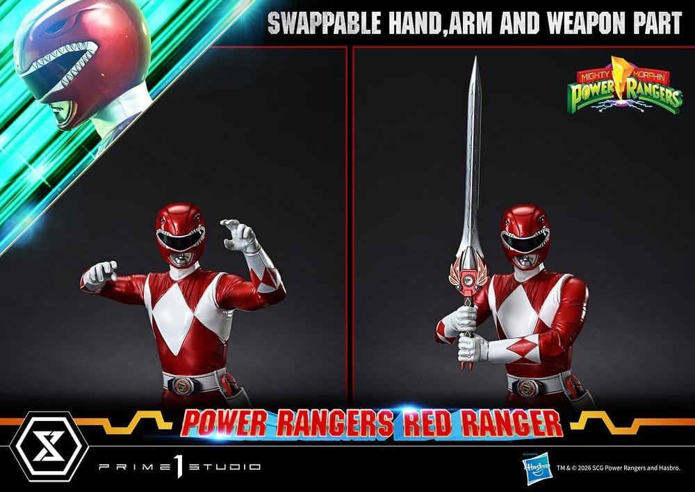 Mighty Morphin Power Rangers Premium Masterline statuette 1/4 Red Ranger 62 cm