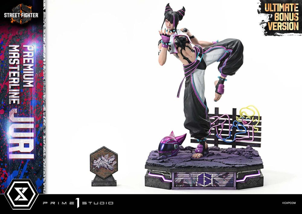 Street Fighter 6 statuette Premium Masterline Series 1/4 Juri Ultimate Bonus Version 58 cm