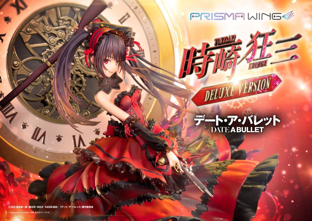 Date A Live Fragment: Date A Bullet statuette PVC 1/7 Prisma Wing Kurumi Tokisaki Deluxe Version 37 cm