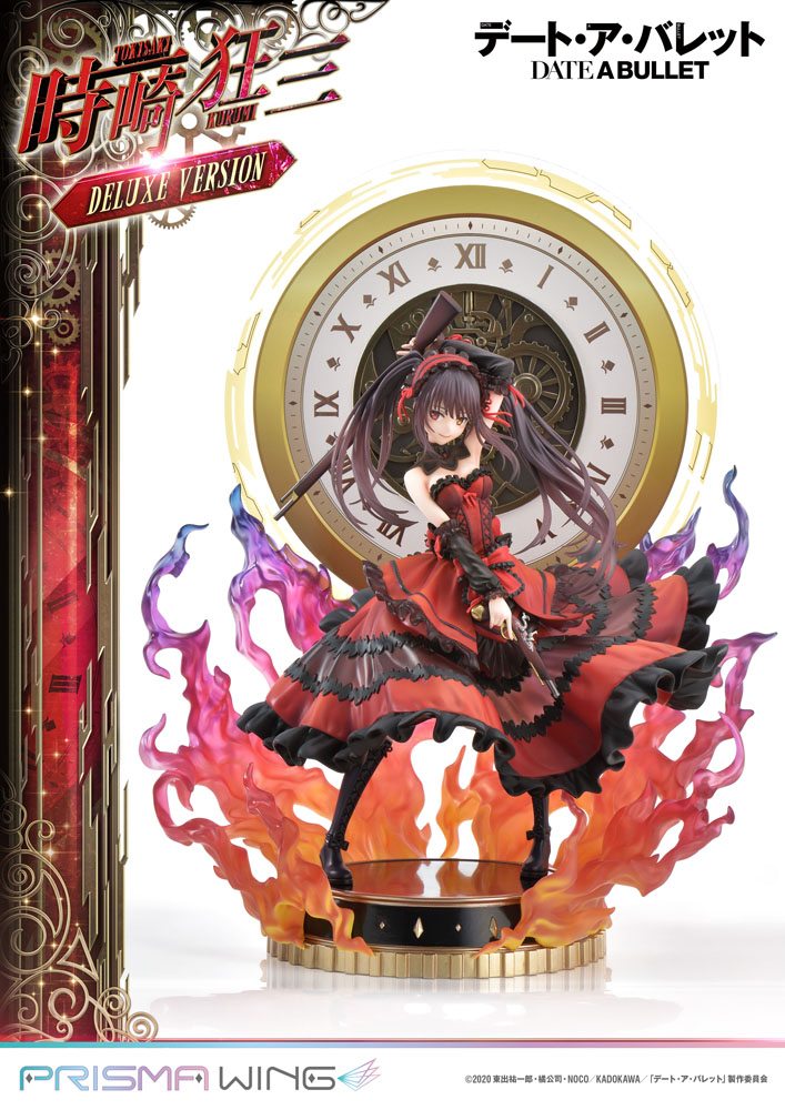 Date A Live Fragment: Date A Bullet statuette PVC 1/7 Prisma Wing Kurumi Tokisaki Deluxe Version 37 cm
