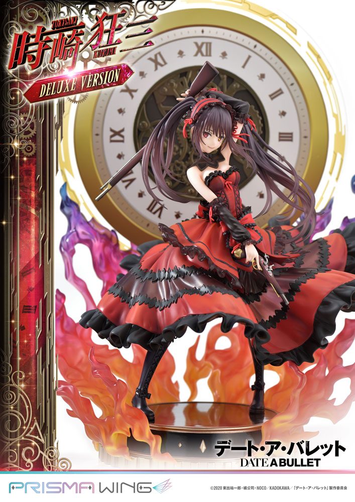 Date A Live Fragment: Date A Bullet statuette PVC 1/7 Prisma Wing Kurumi Tokisaki Deluxe Version 37 cm