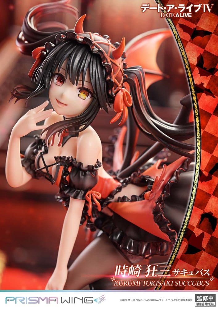 Date A Live Dead statuette PVC 1/7 Prisma Wing Kurumi Tokisaki succubus 25 cm