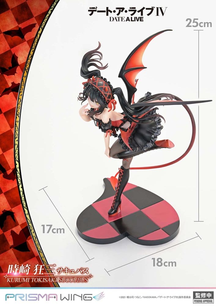 Date A Live Dead statuette PVC 1/7 Prisma Wing Kurumi Tokisaki succubus 25 cm
