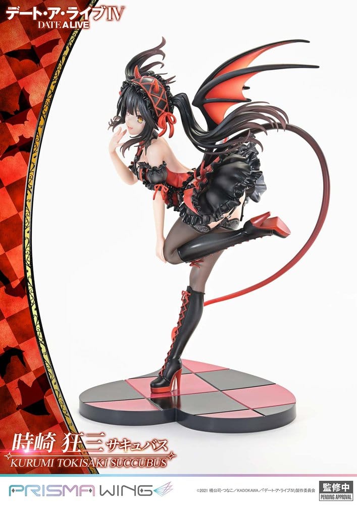 Date A Live Dead statuette PVC 1/7 Prisma Wing Kurumi Tokisaki succubus 25 cm