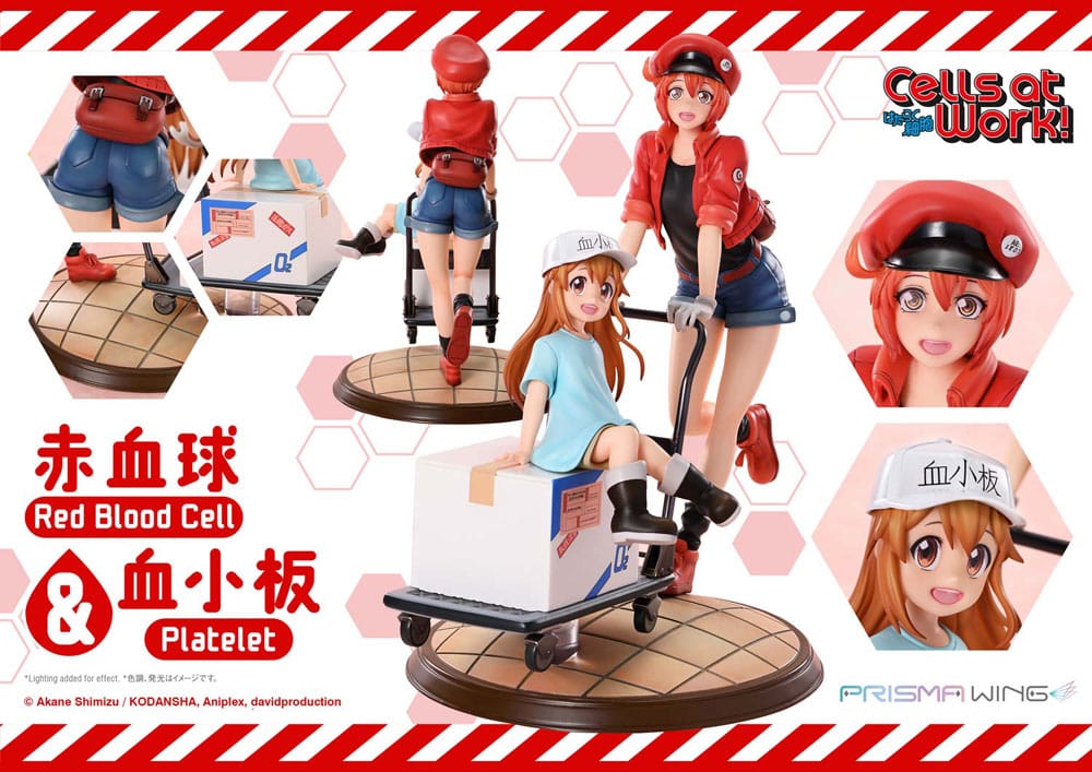 Cells at Work statuette PVC Red Blood Cell & Platelet 26 cm