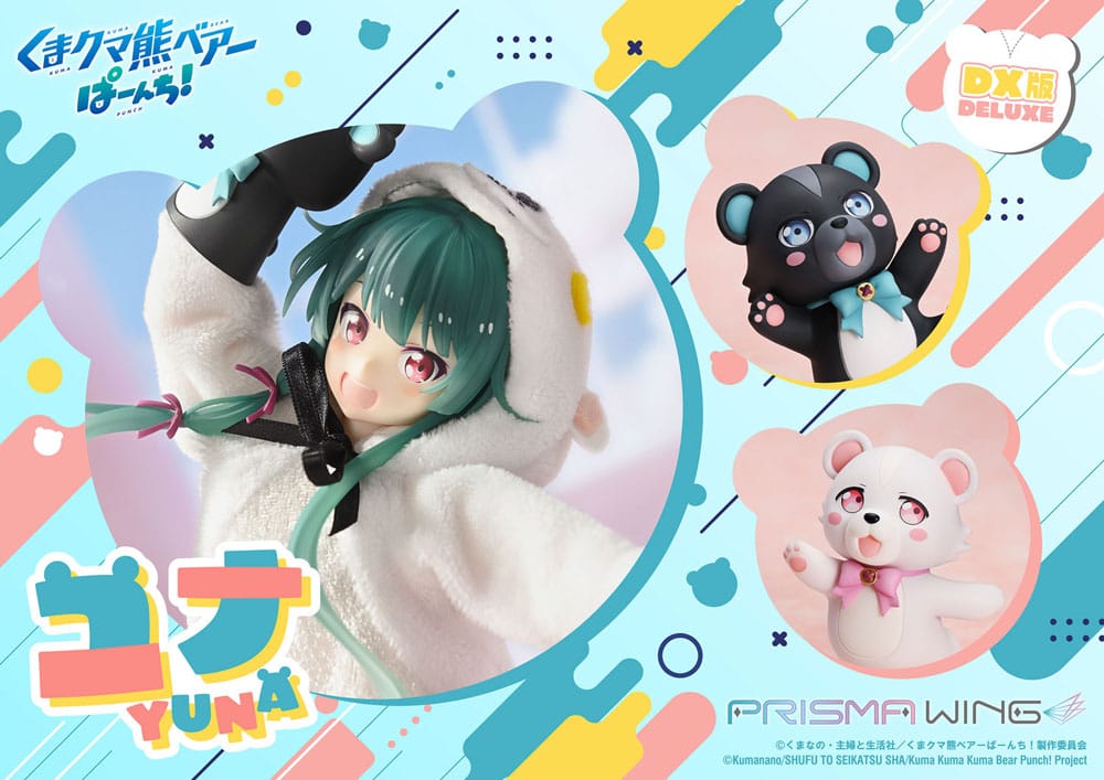 Kuma Kuma Kuma Bear Punch! statuette PVC 1/7 Prisma Wing Yuna Deluxe Version 28 cm