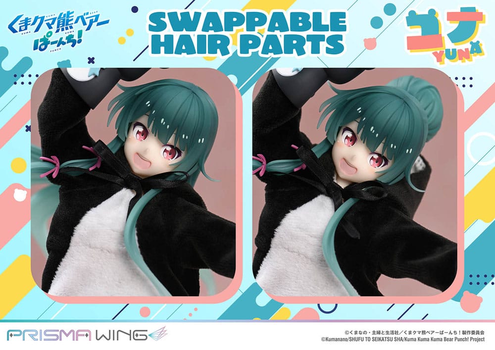 Kuma Kuma Kuma Bear Punch! statuette PVC 1/7 Prisma Wing Yuna Deluxe Version 28 cm