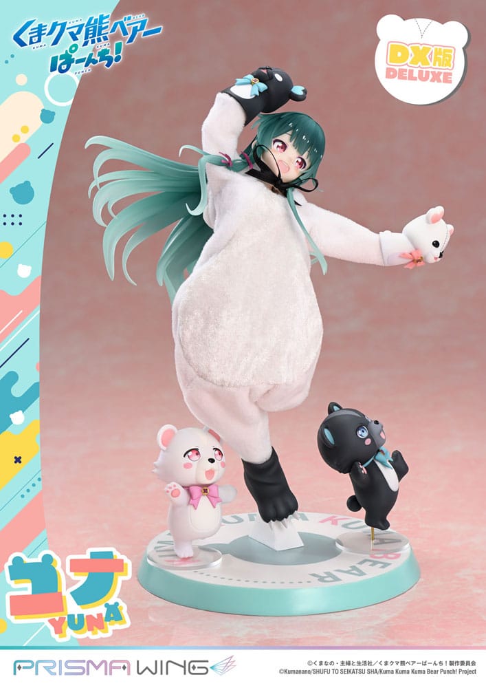 Kuma Kuma Kuma Bear Punch! statuette PVC 1/7 Prisma Wing Yuna Deluxe Version 28 cm
