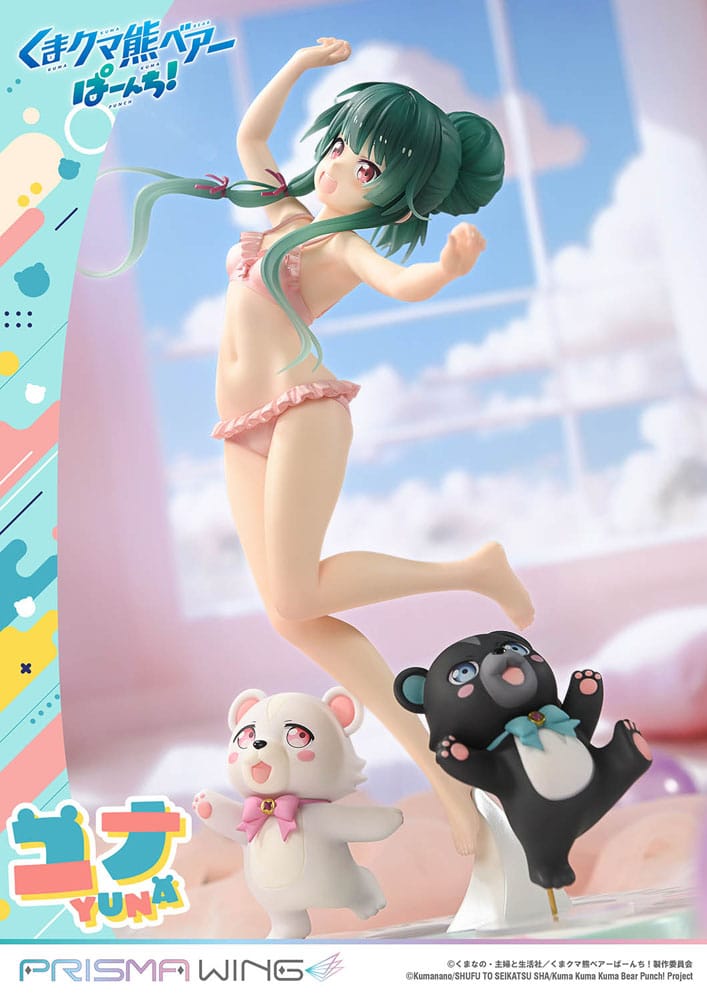 Kuma Kuma Kuma Bear Punch! statuette PVC 1/7 Prisma Wing Yuna Deluxe Version 28 cm