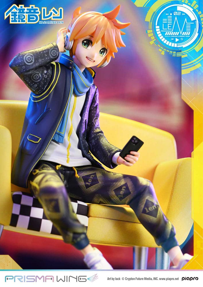 Vocaloid statuette PVC 1/7 Prisma Wing Piapro Characters Kagamine Len (Art by lack) 18 cm