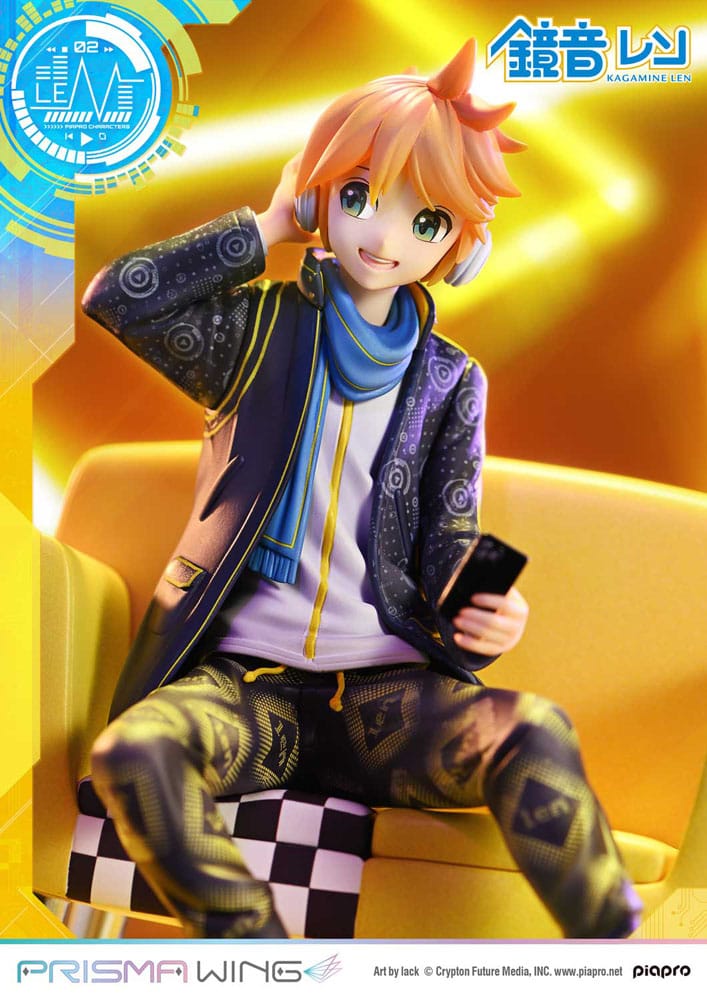 Vocaloid statuette PVC 1/7 Prisma Wing Piapro Characters Kagamine Len (Art by lack) 18 cm