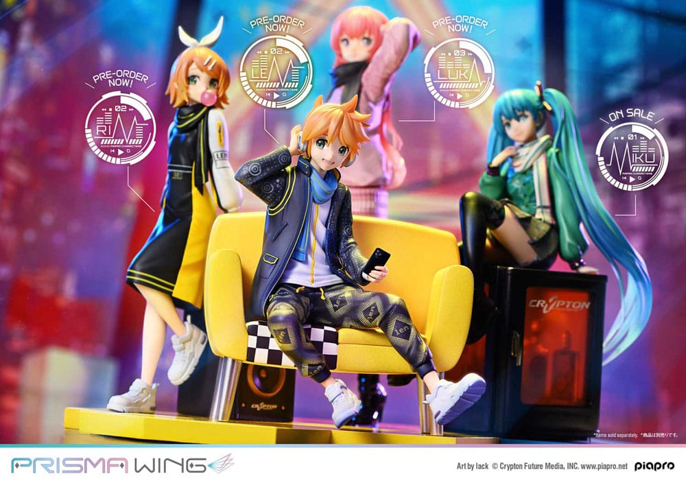 Vocaloid statuette PVC 1/7 Prisma Wing Piapro Characters Kagamine Len (Art by lack) 18 cm