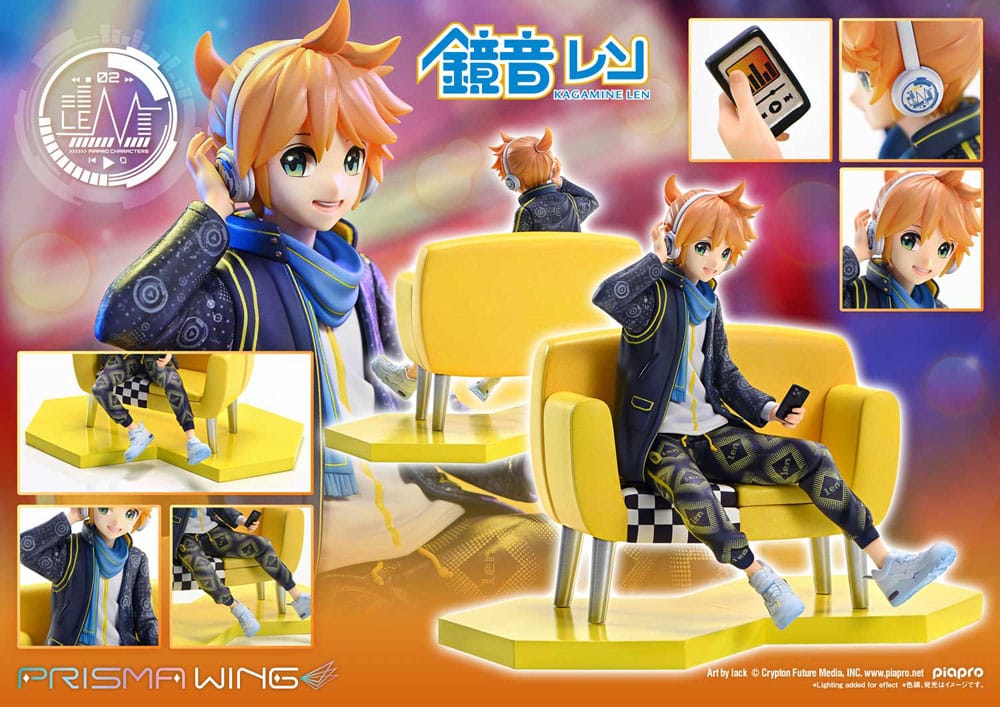 Vocaloid statuette PVC 1/7 Prisma Wing Piapro Characters Kagamine Len (Art by lack) 18 cm