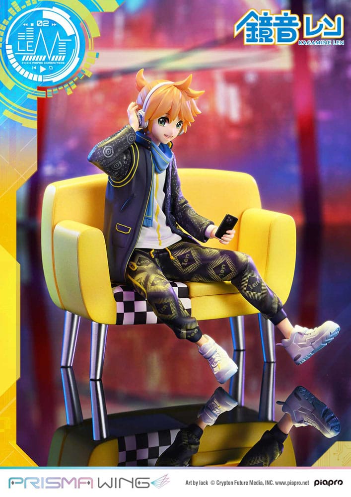 Vocaloid statuette PVC 1/7 Prisma Wing Piapro Characters Kagamine Len (Art by lack) 18 cm
