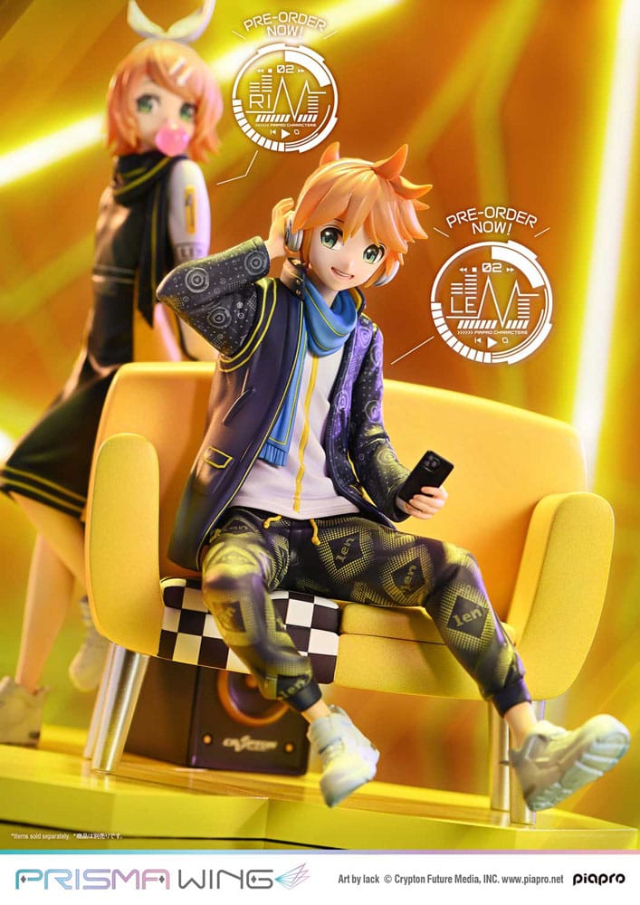 Vocaloid statuette PVC 1/7 Prisma Wing Piapro Characters Kagamine Len (Art by lack) 18 cm