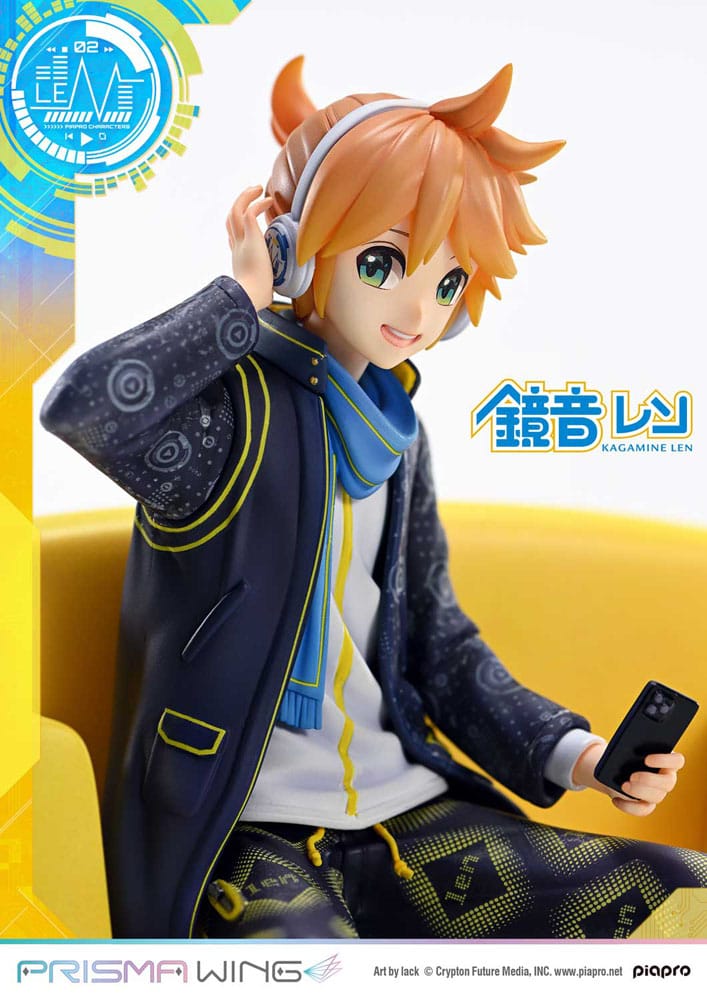 Vocaloid statuette PVC 1/7 Prisma Wing Piapro Characters Kagamine Len (Art by lack) 18 cm