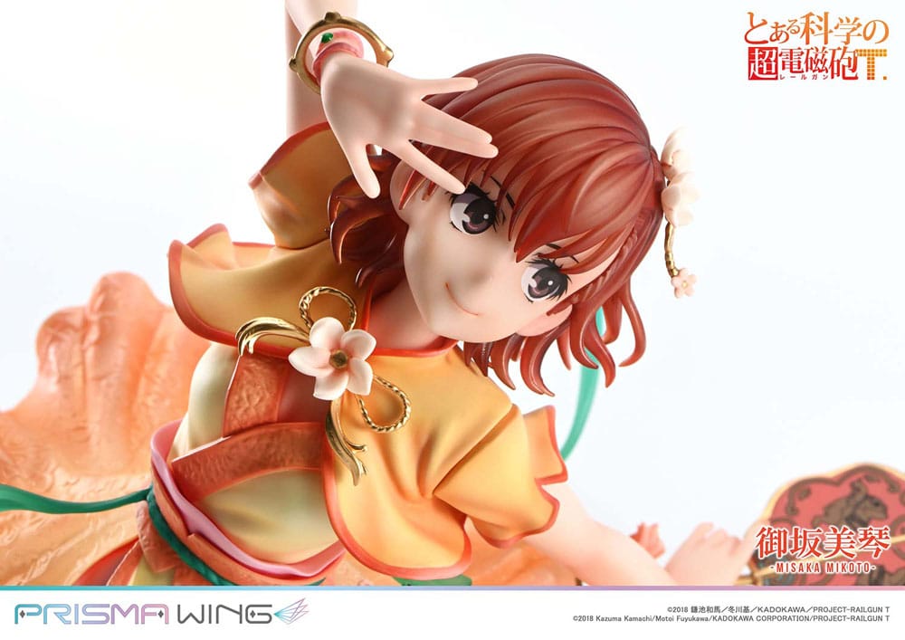 To Aru Kagaku no Railgun statuette PVC 1/7 Prisma Wing Misaka Mikoto 22 cm