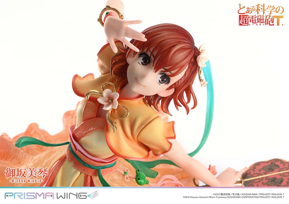 To Aru Kagaku no Railgun statuette PVC 1/7 Prisma Wing Misaka Mikoto 22 cm