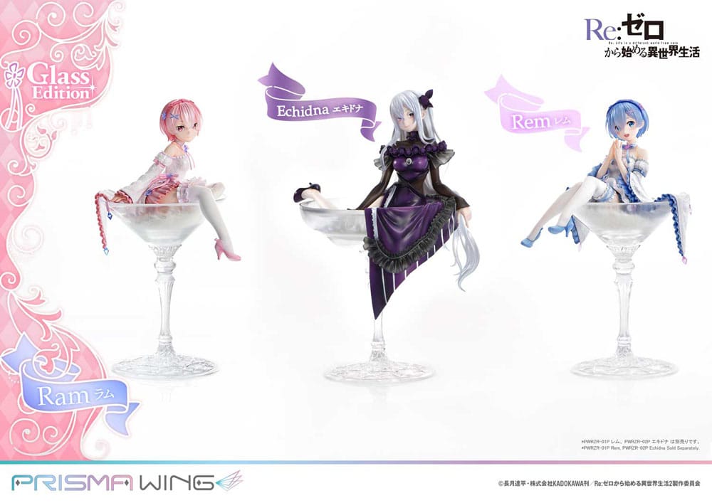 Re:ZERO Starting Life in Another World statuette PVC 1/7 Prisma Wing Ram Glass Edition 24 cm