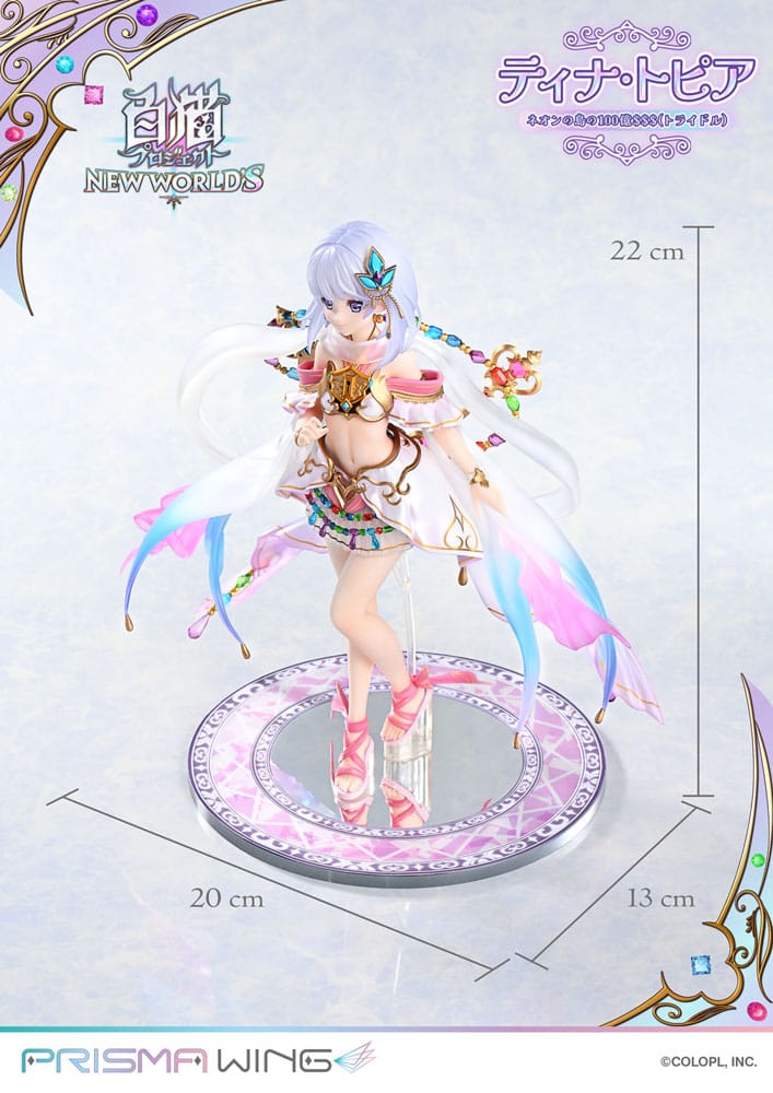 White Cat Project statuette PVC 1/7 Prisma Wing Tina Topia (The 10 Billion Tridollars of Neon Island) 22 cm