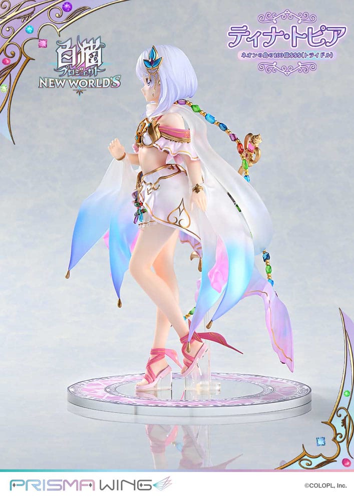 White Cat Project statuette PVC 1/7 Prisma Wing Tina Topia (The 10 Billion Tridollars of Neon Island) 22 cm