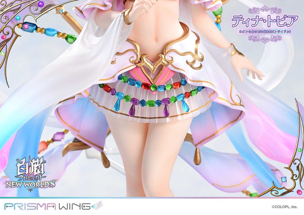 White Cat Project statuette PVC 1/7 Prisma Wing Tina Topia (The 10 Billion Tridollars of Neon Island) 22 cm