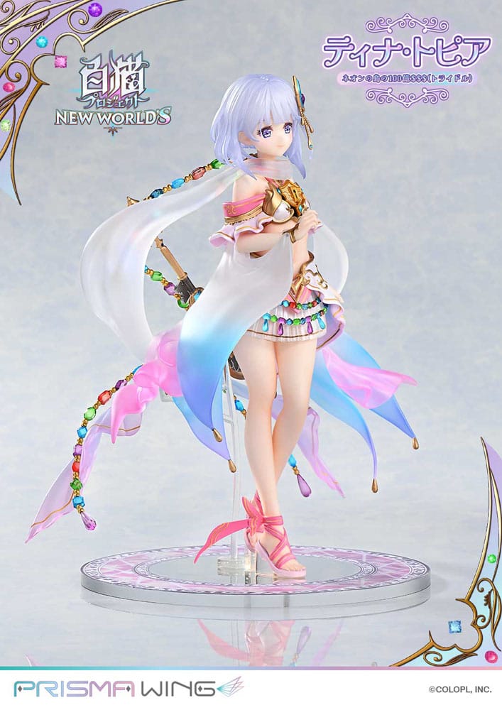 White Cat Project statuette PVC 1/7 Prisma Wing Tina Topia (The 10 Billion Tridollars of Neon Island) 22 cm