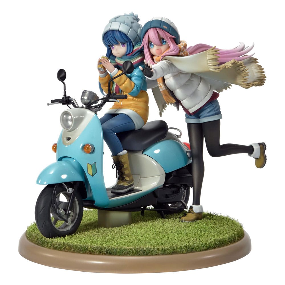 Laid-Back Camp statuette PVC 1/7 Prisma Wing Nadeshiko Kagamihara & Rin Shima 24 cm