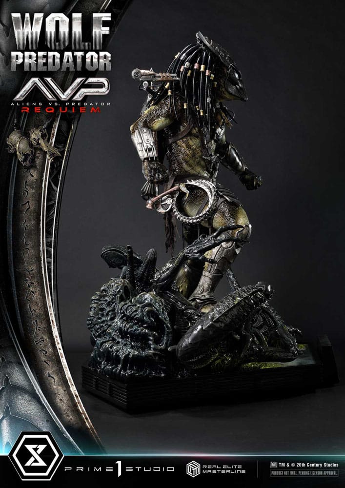 Alien vs. Predator statuette Real Elite Masterline Series 1/3 Requiem Wolf Predator 95 cm