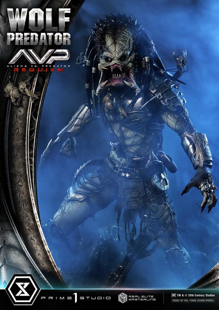 Alien vs. Predator statuette Real Elite Masterline Series 1/3 Requiem Wolf Predator 95 cm